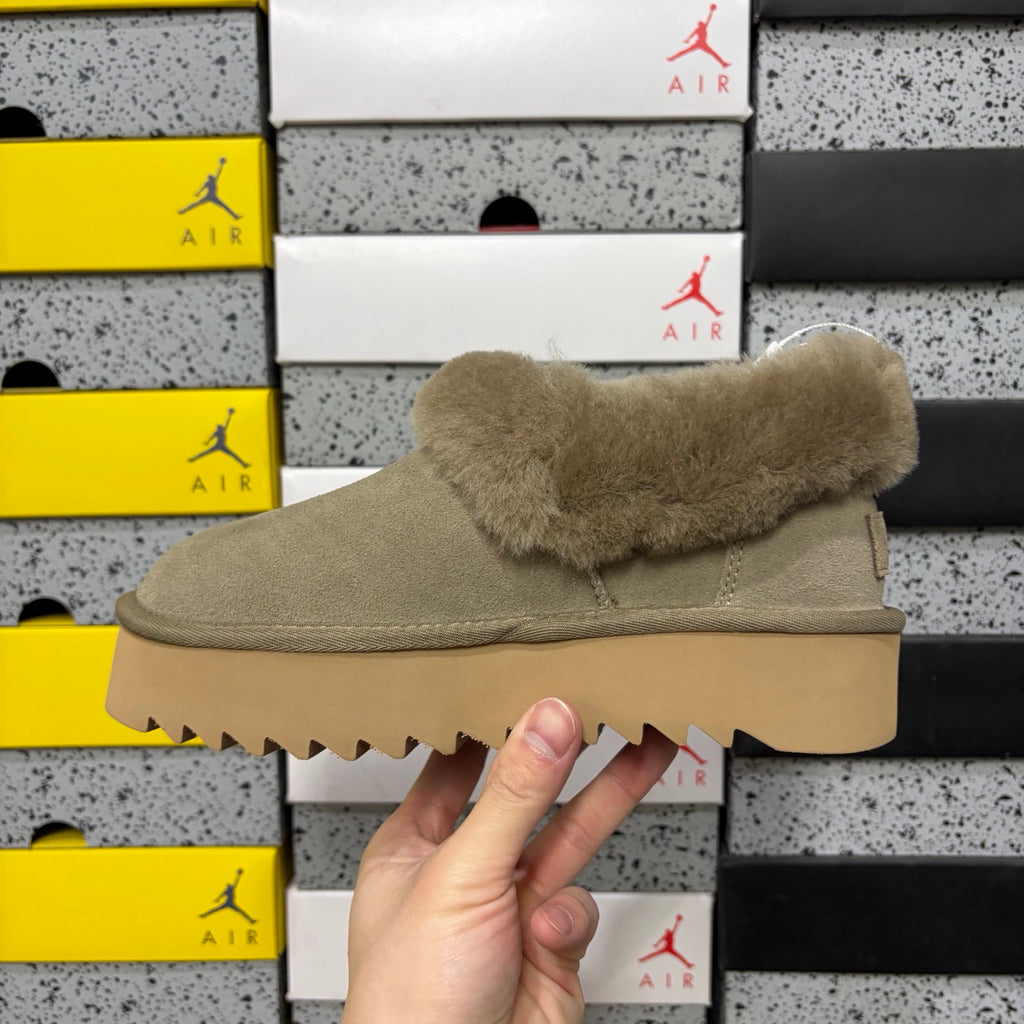 UGG Kallen Lace Platform Boot – Antelope (Sizes 35–40)