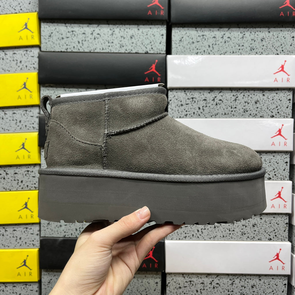 UGG Classic Ultra Mini Platform Boot – Grey (Sizes 35–40)