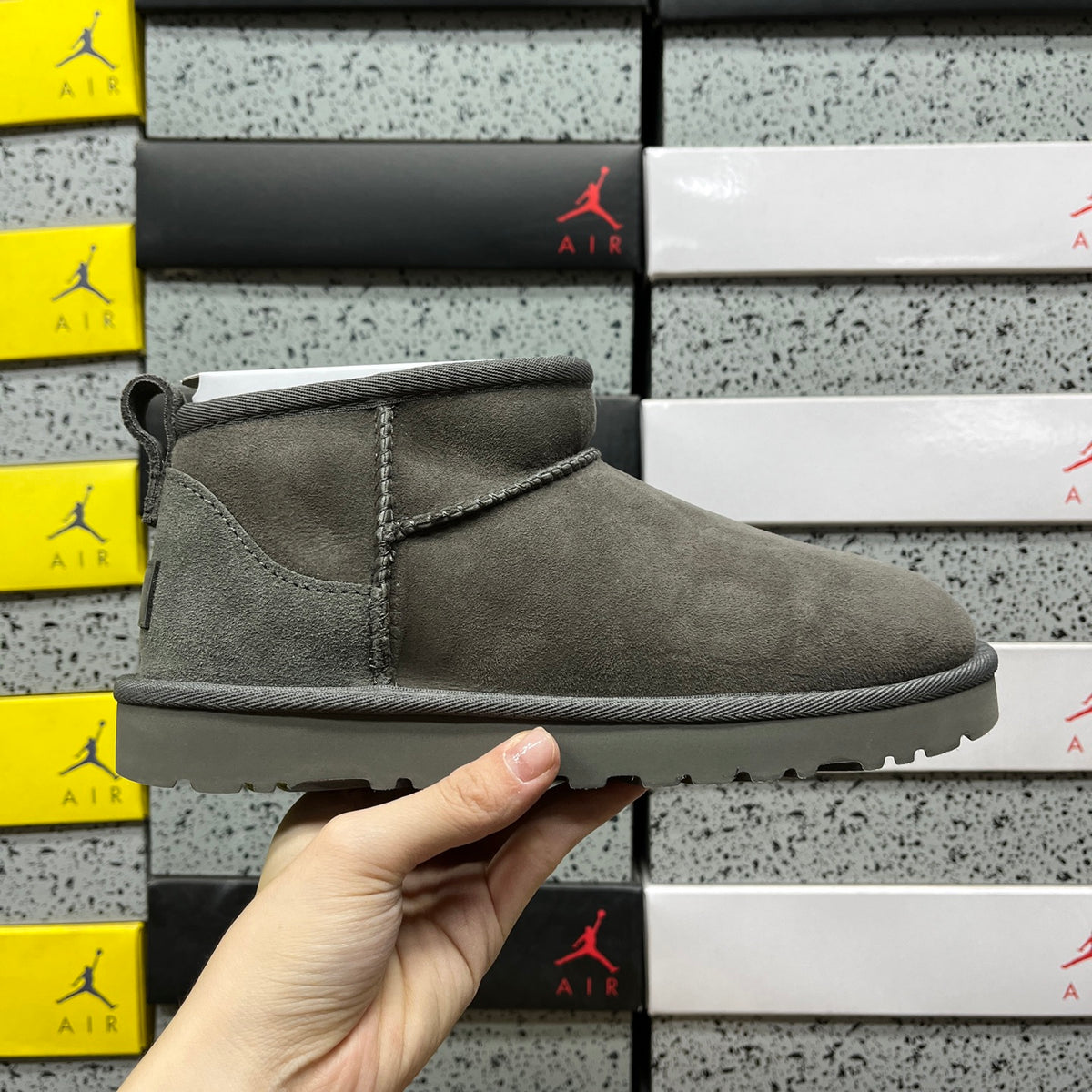 UGG Classic Mini Boot – Gray (Sizes 35–40)