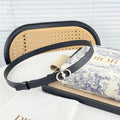 DIOR 25S BELT 20 MM IN BLACK CALFSKIN 564606