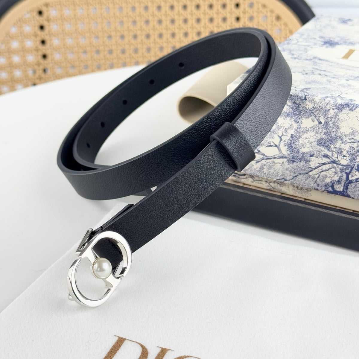 DIOR 25S BELT 20 MM IN BLACK CALFSKIN 564606