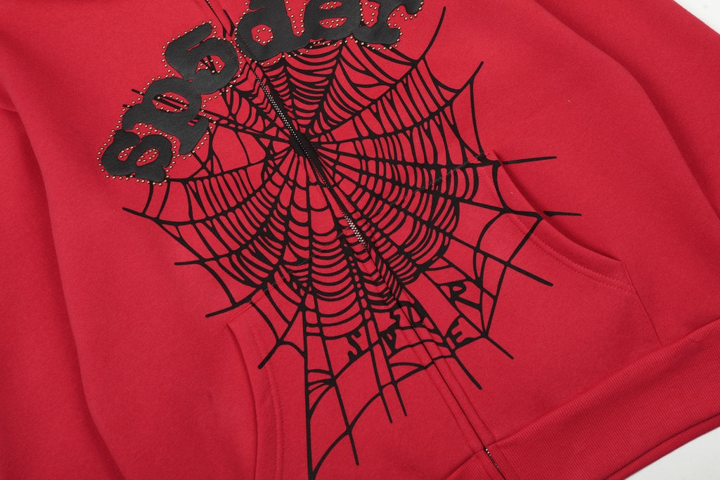 Sp5der Spiderweb Graphic Hoodie & Jogger Matching Set