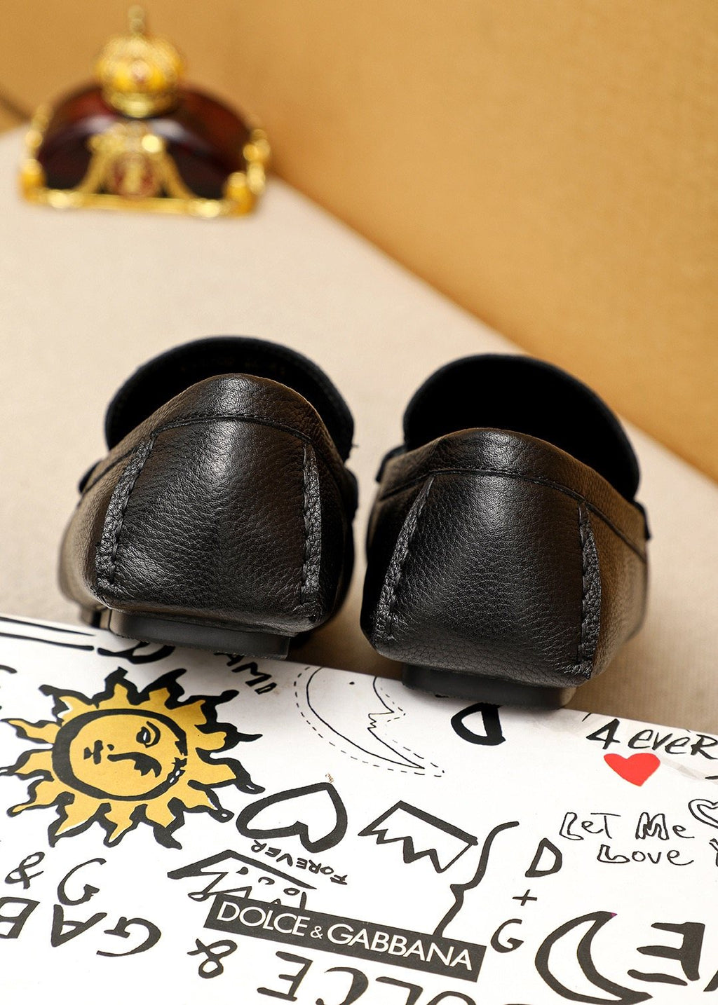 Dolce & Gabbana Men's Black Buckle Loafers