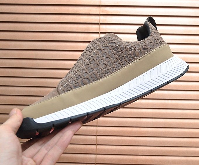 HUGO BOSS Textured Slip-On Sneakers