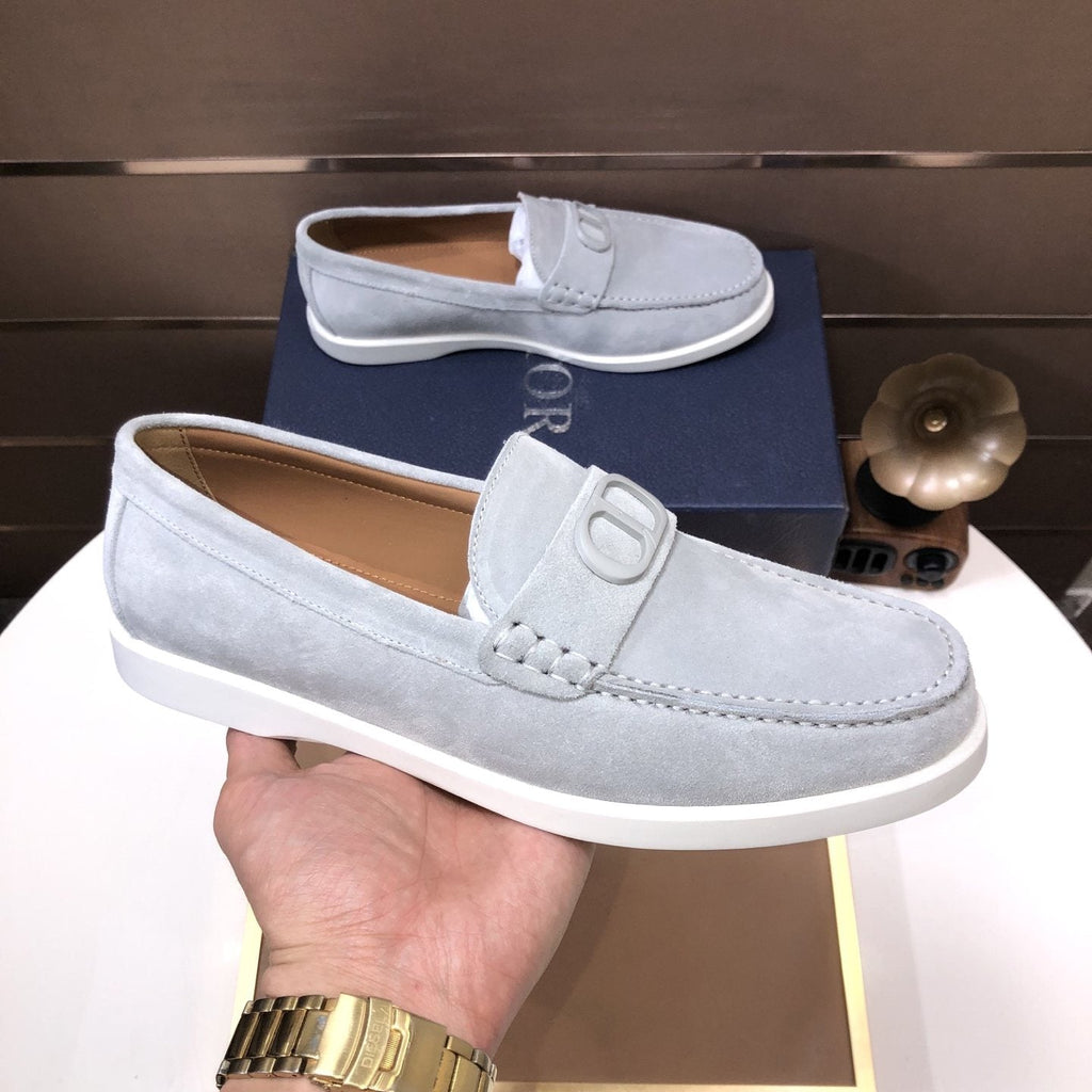 Dior Metal Hardware Slip-On Loafers