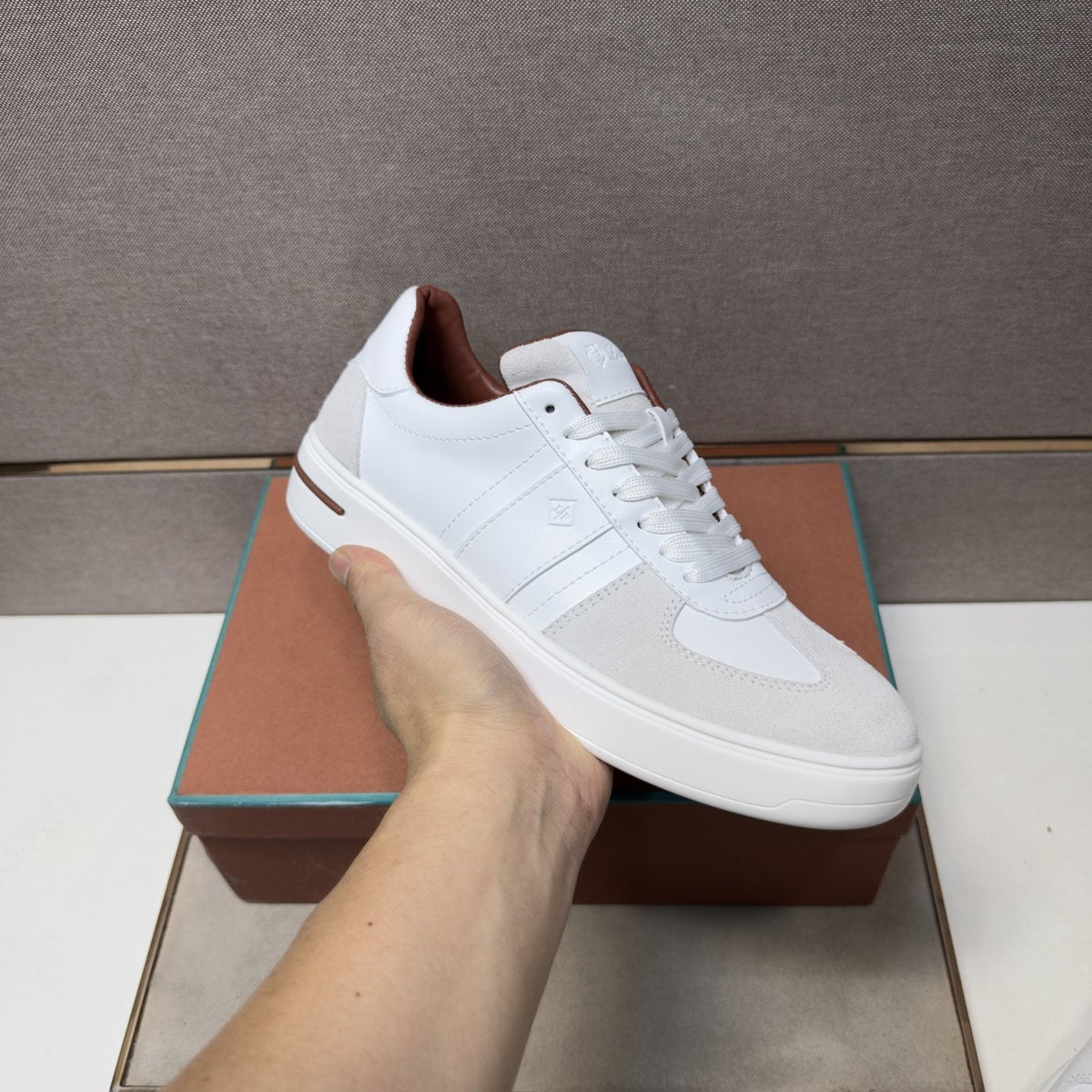 Men's Paneled Low-Top Sneakers