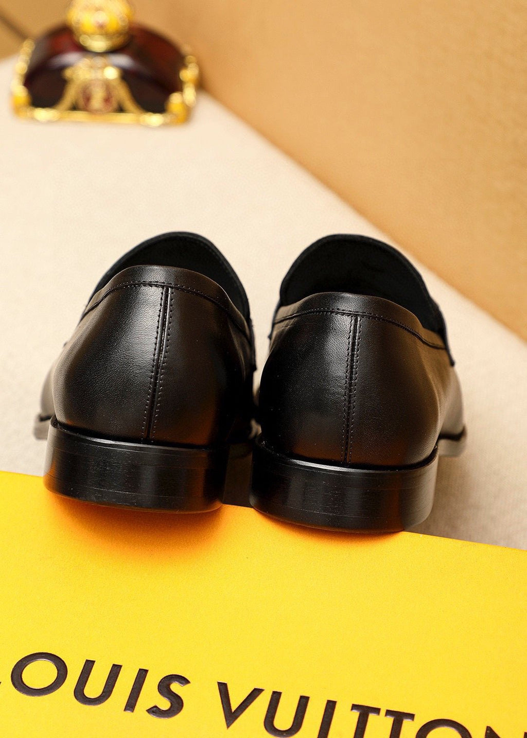 Louis Vuitton Metal-Bit Leather Loafers