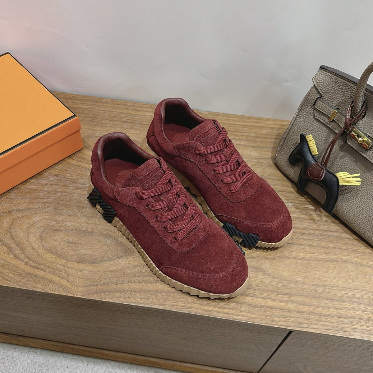 Hermès Paneled Low-Top Sneakers