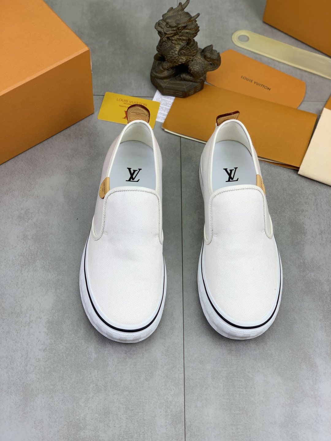 Louis Vuitton Elastic-Gore Slip-On Sneakers