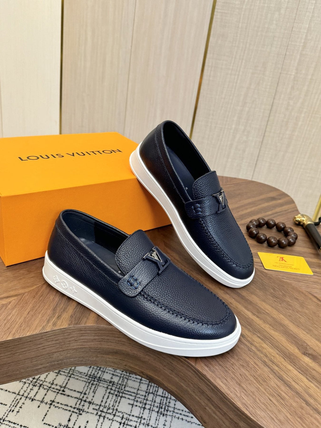 Louis Vuitton Logo Strap Slip-On Shoes