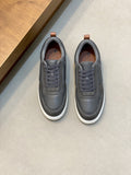 Loro Piana Men's Tennis Walk Low-Top Sneakers - Contrast Heel Tab
