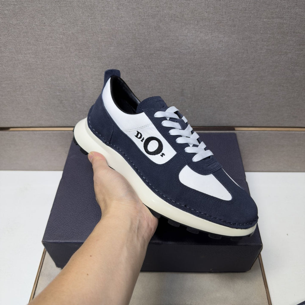 Dior Men's Paneled Low-Top Sneakers