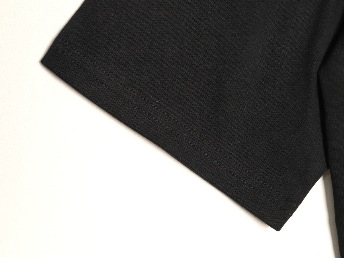 Prada 26SS Milano Logo Graphic Short-Sleeve T-Shirt - Black