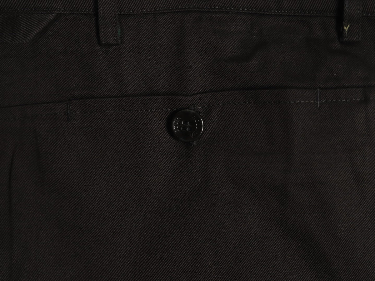 Louis Vuitton Panelled Flocked Denim Trousers - Black